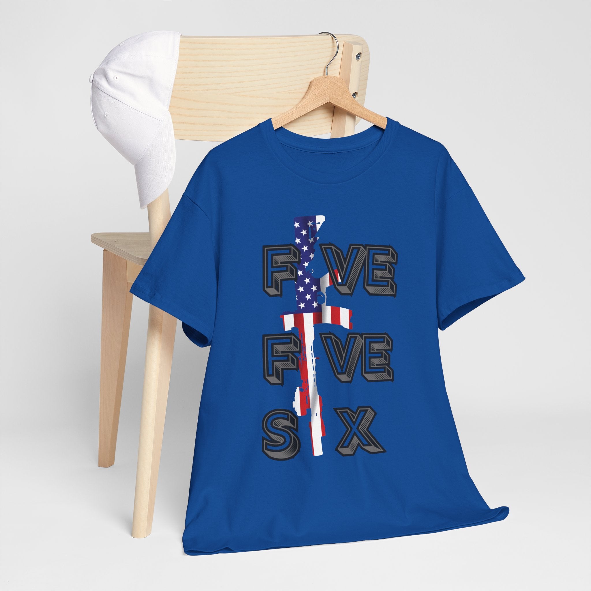FIVE FIVE SIX T-Shirt | A Salute to American Precision Patriotic Graphic Tee