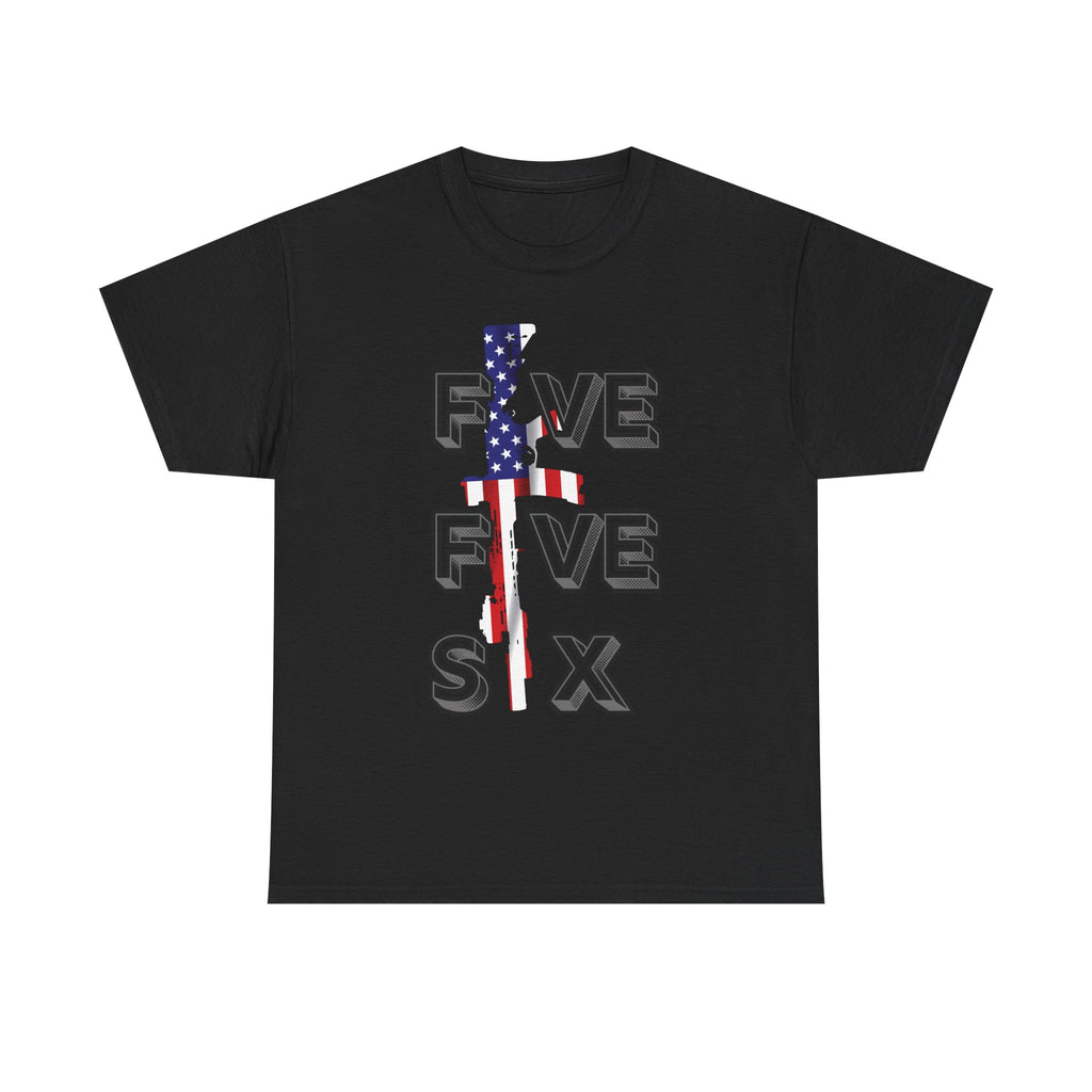 FIVE FIVE SIX T-Shirt | A Salute to American Precision Patriotic Graphic Tee