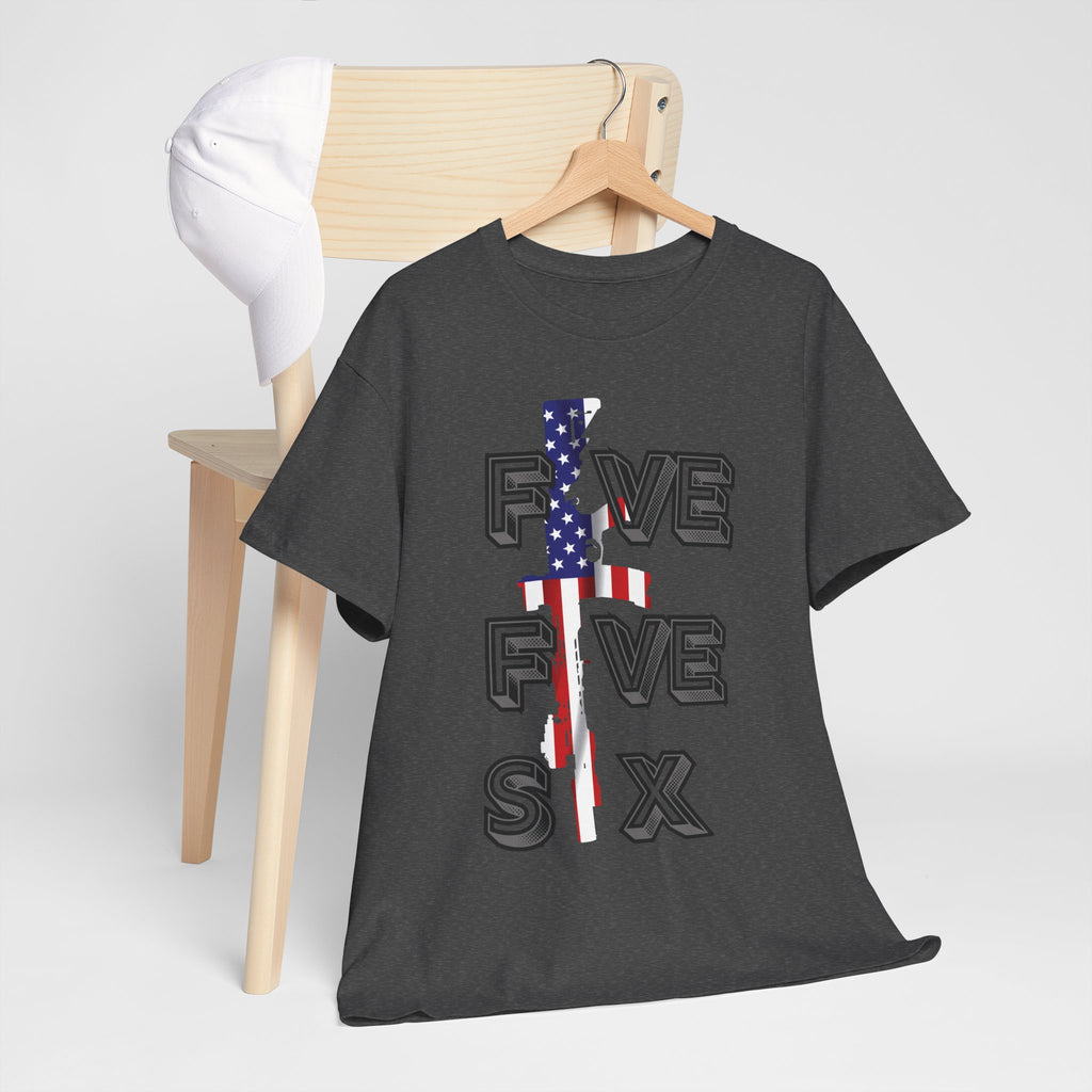 FIVE FIVE SIX T-Shirt | A Salute to American Precision Patriotic Graphic Tee