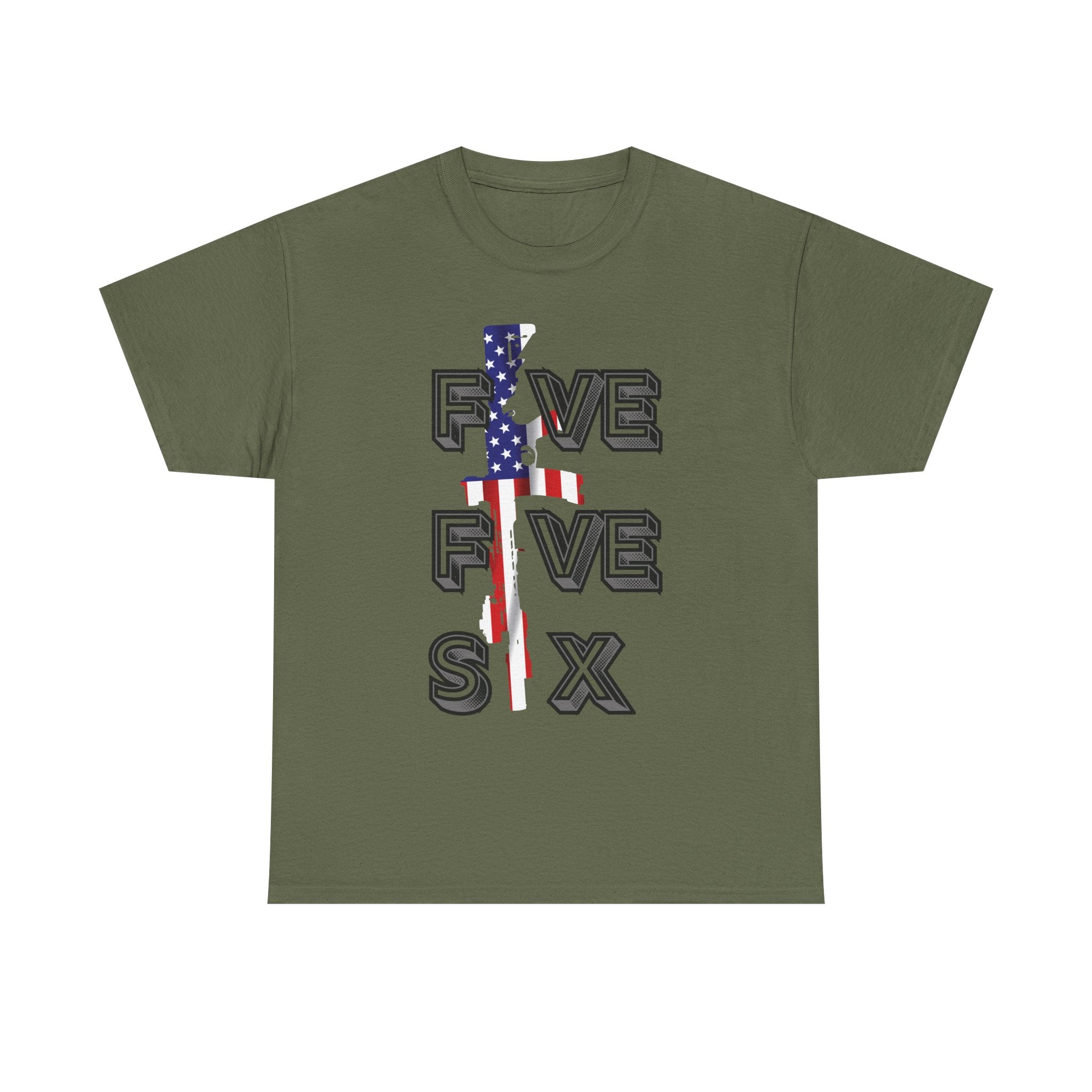 FIVE FIVE SIX T-Shirt | A Salute to American Precision Patriotic Graphic Tee