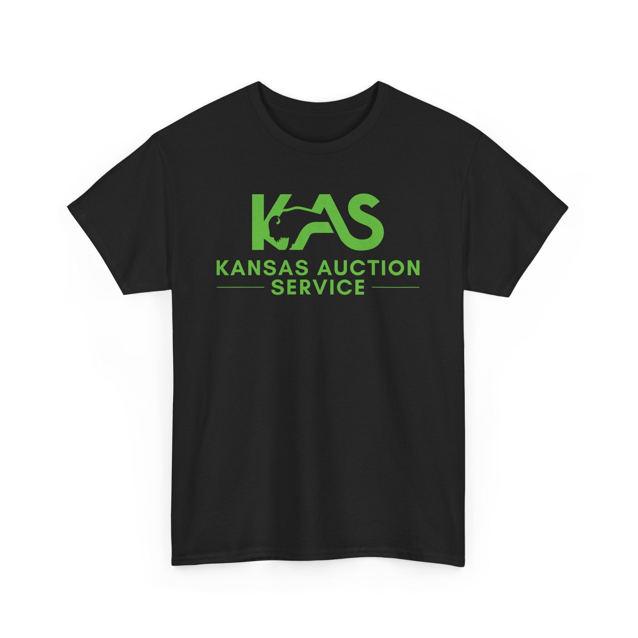 Kansas Auction Service T-Shirt | Full Frontal Edition (KAS Green Logo)
