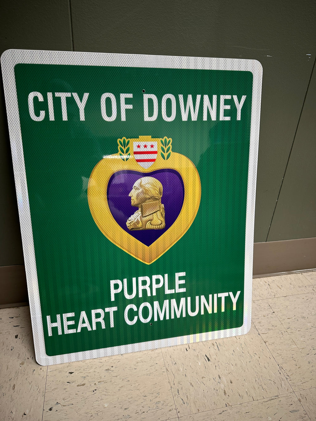 Purple Heart Trail Sign